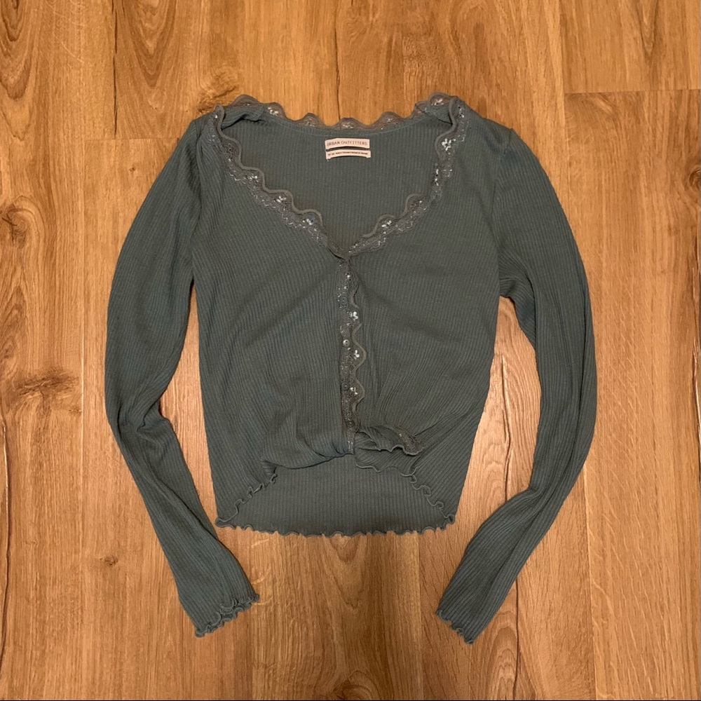 Lace-trim Urban Outfitters top